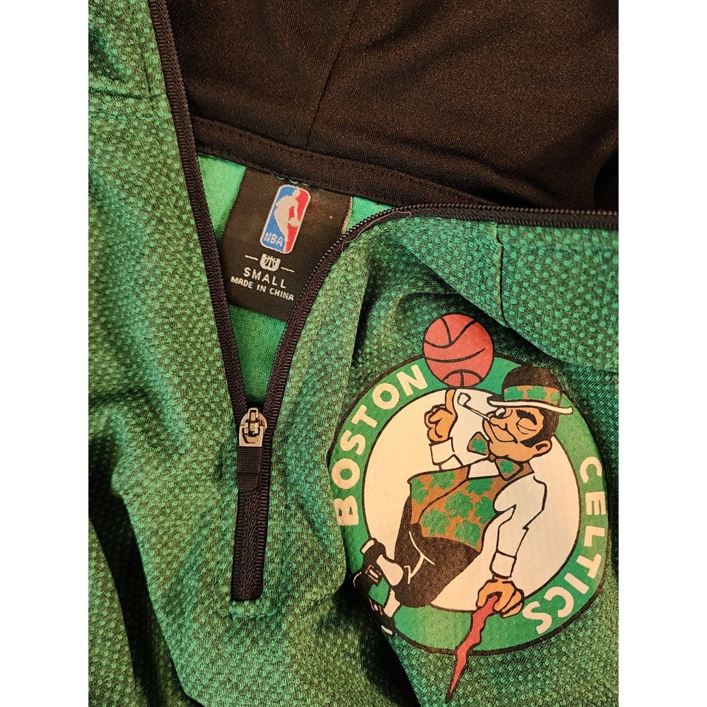 NBA Boston Celtics Men's Small Honeycomb 1/4 Zip Hoodie - Picture 3 of 8